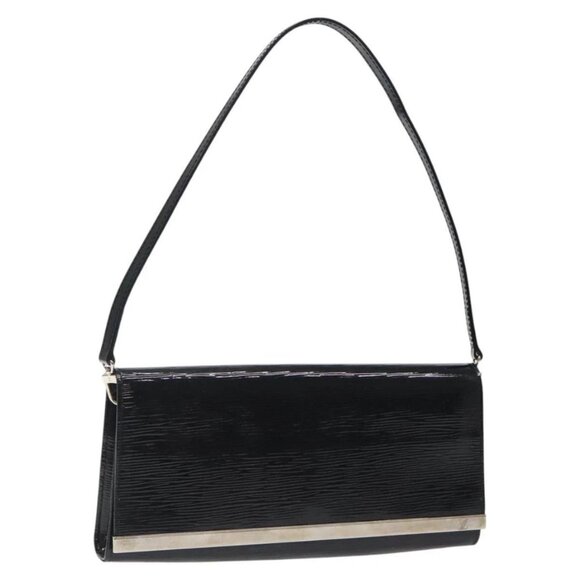 LOUIS VUITTON Electric Epi Pochette Sevigne Bag Black M4055N LV Auth yk18368 - Picture 1 of 16